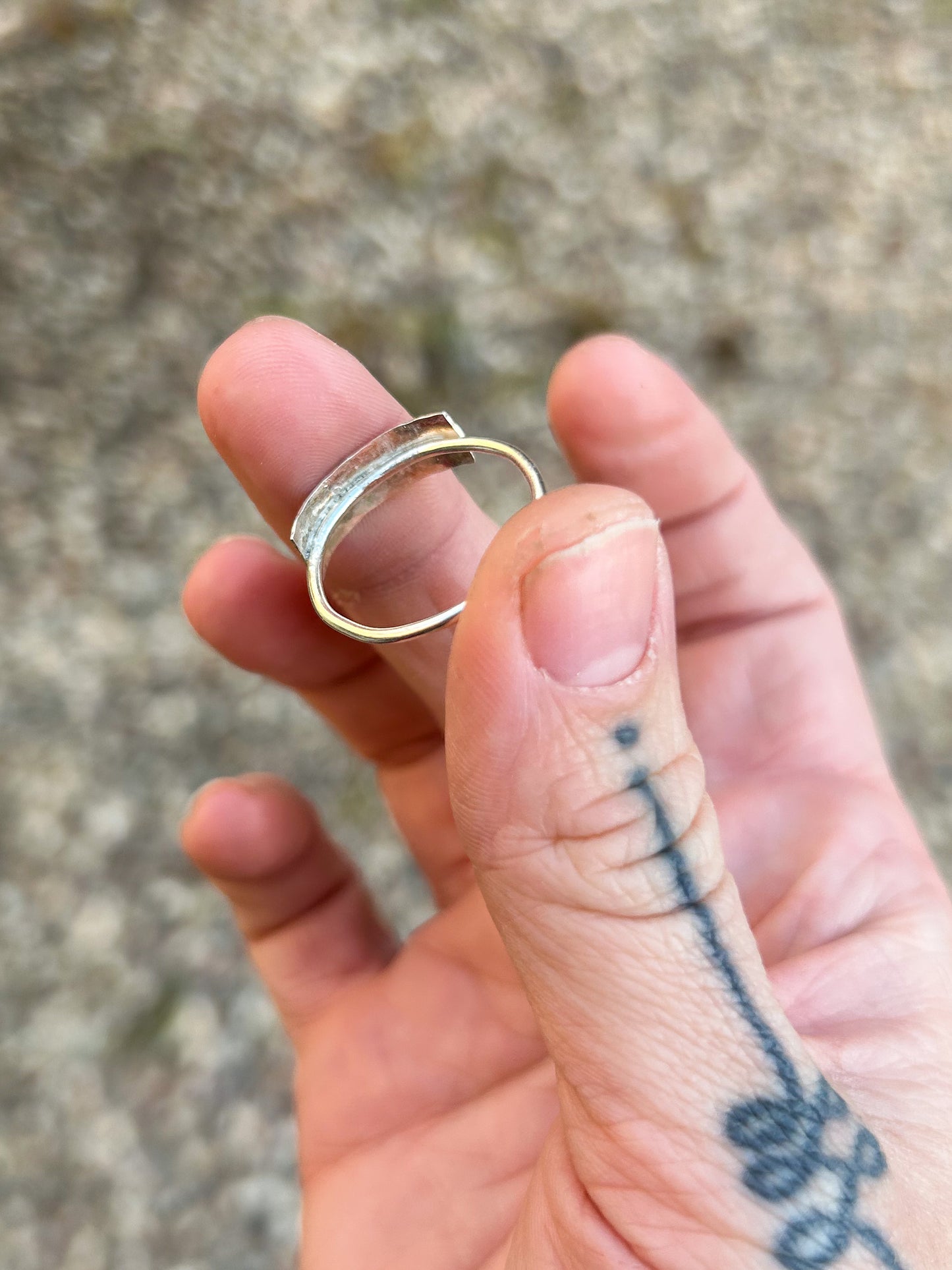 Textured ring sz 8.5