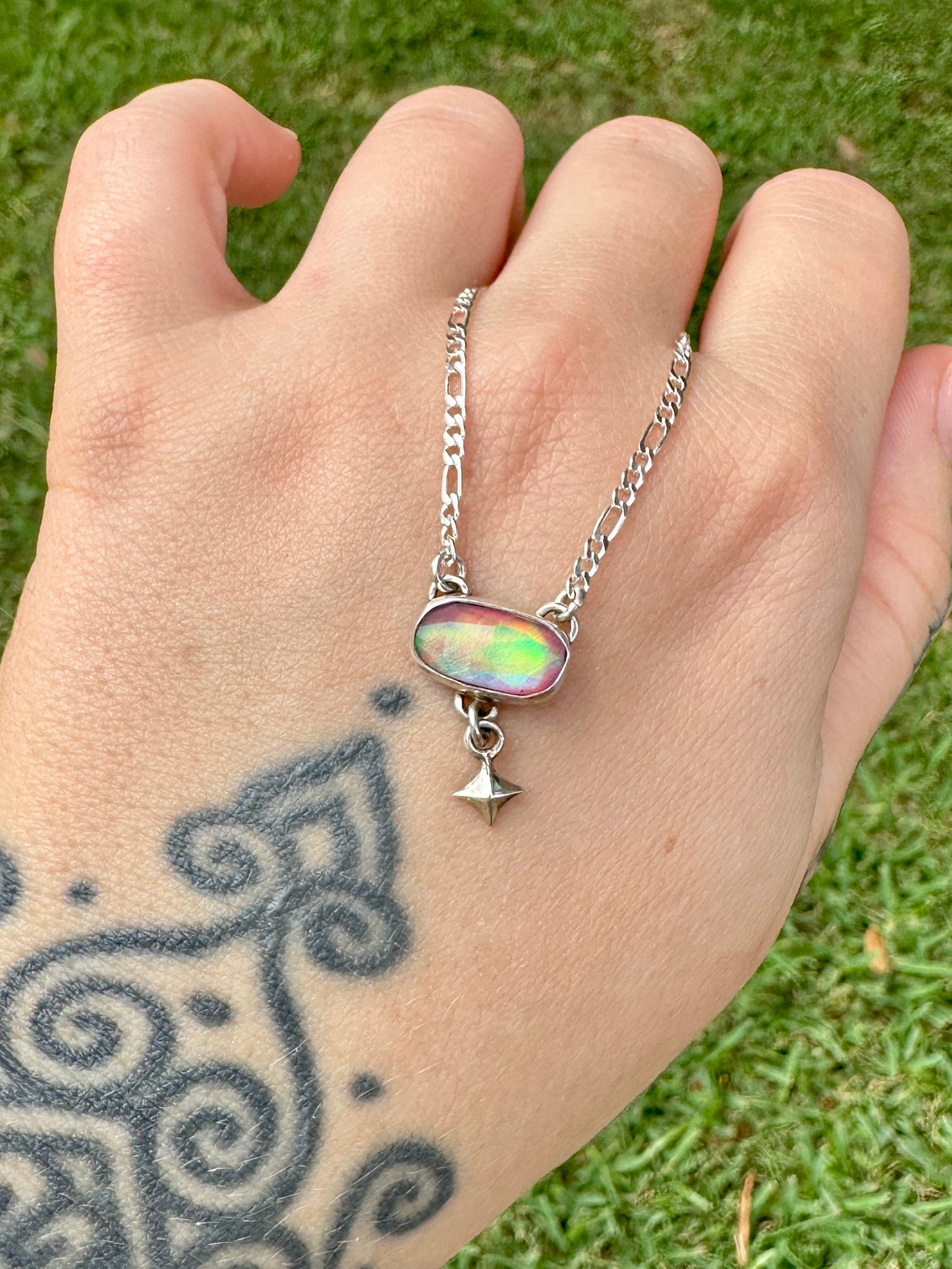 Mini aura starfall necklace