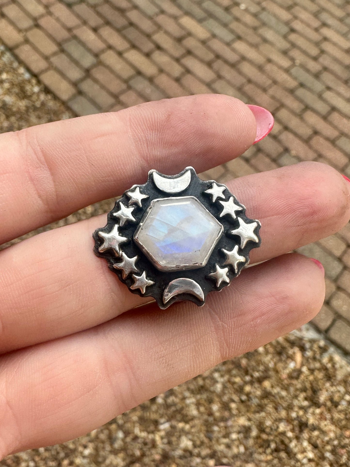 Starry night ring sz 8.6