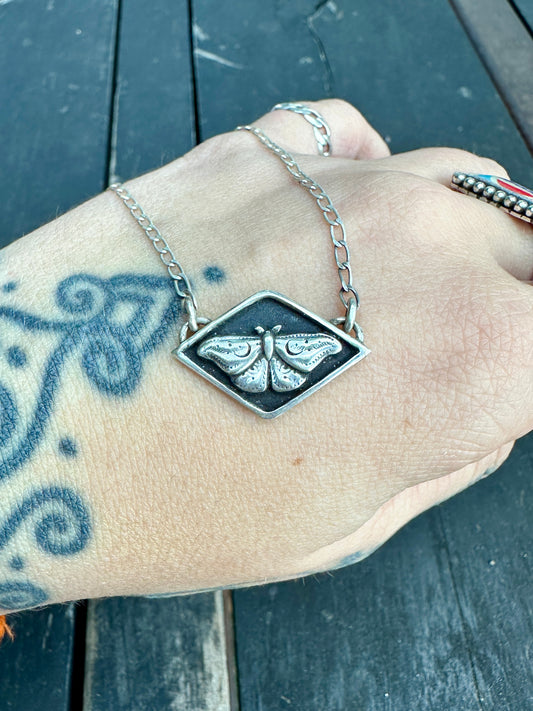 Moth necklace