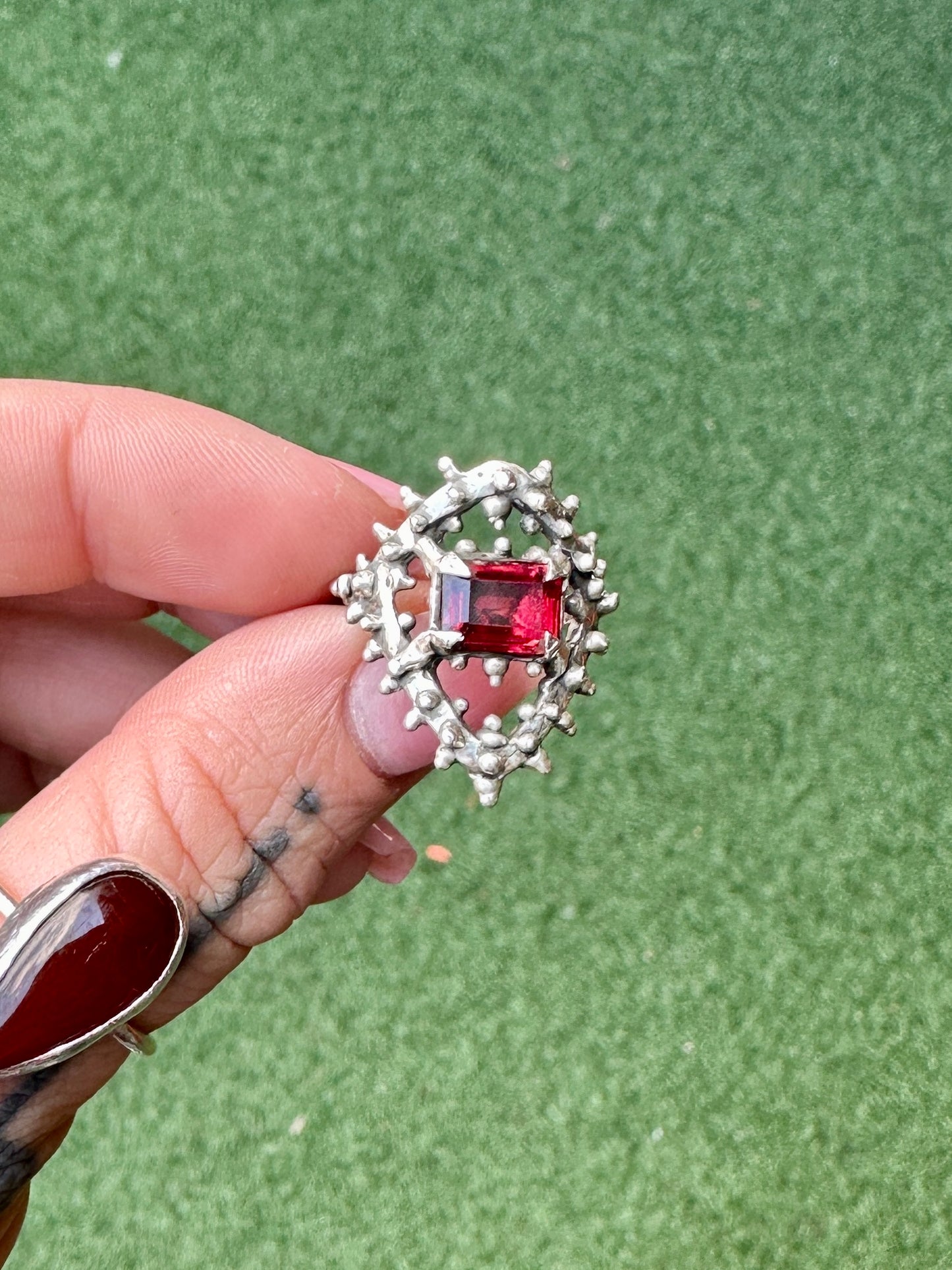 Ruby Atlantis ring sz 6