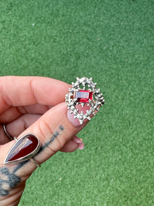 Ruby Atlantis ring sz 6