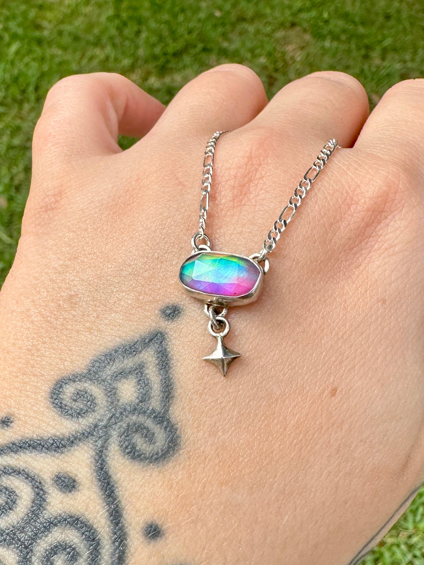 Mini aura starfall necklace