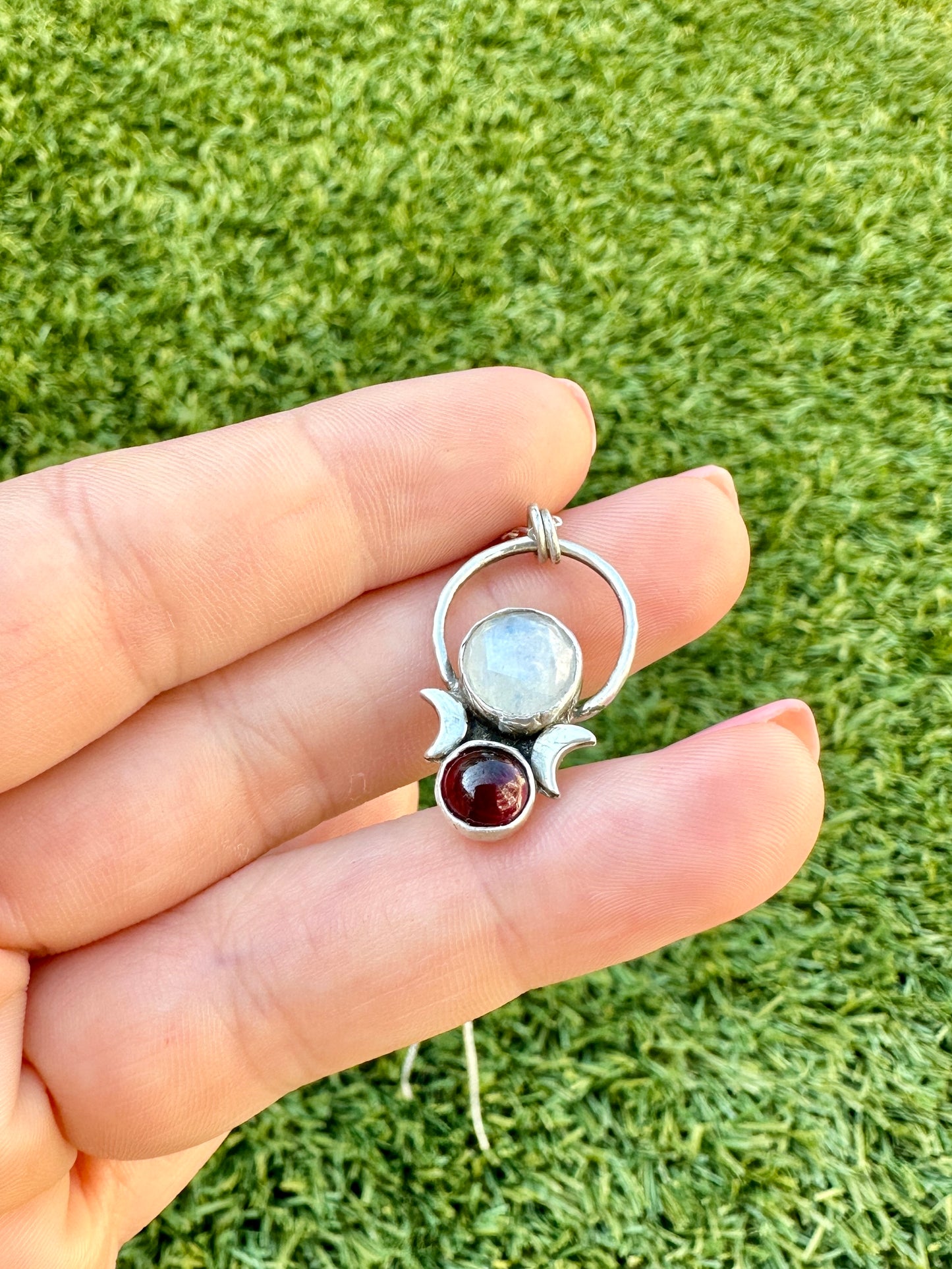 Garnet and moonstone talisman