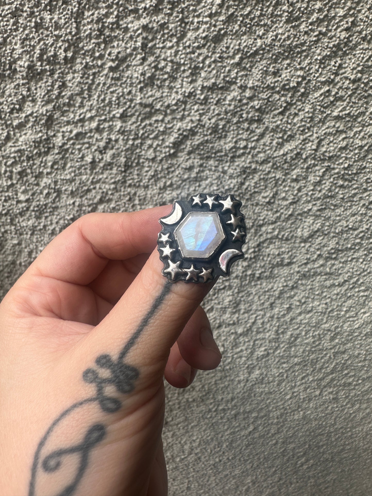 Starry night ring sz 8.6