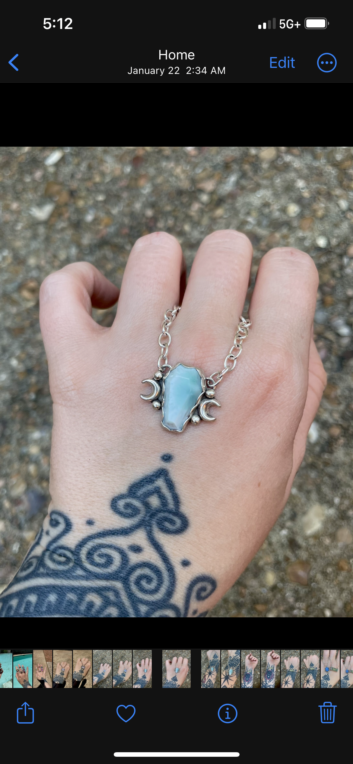 Larimar amulet