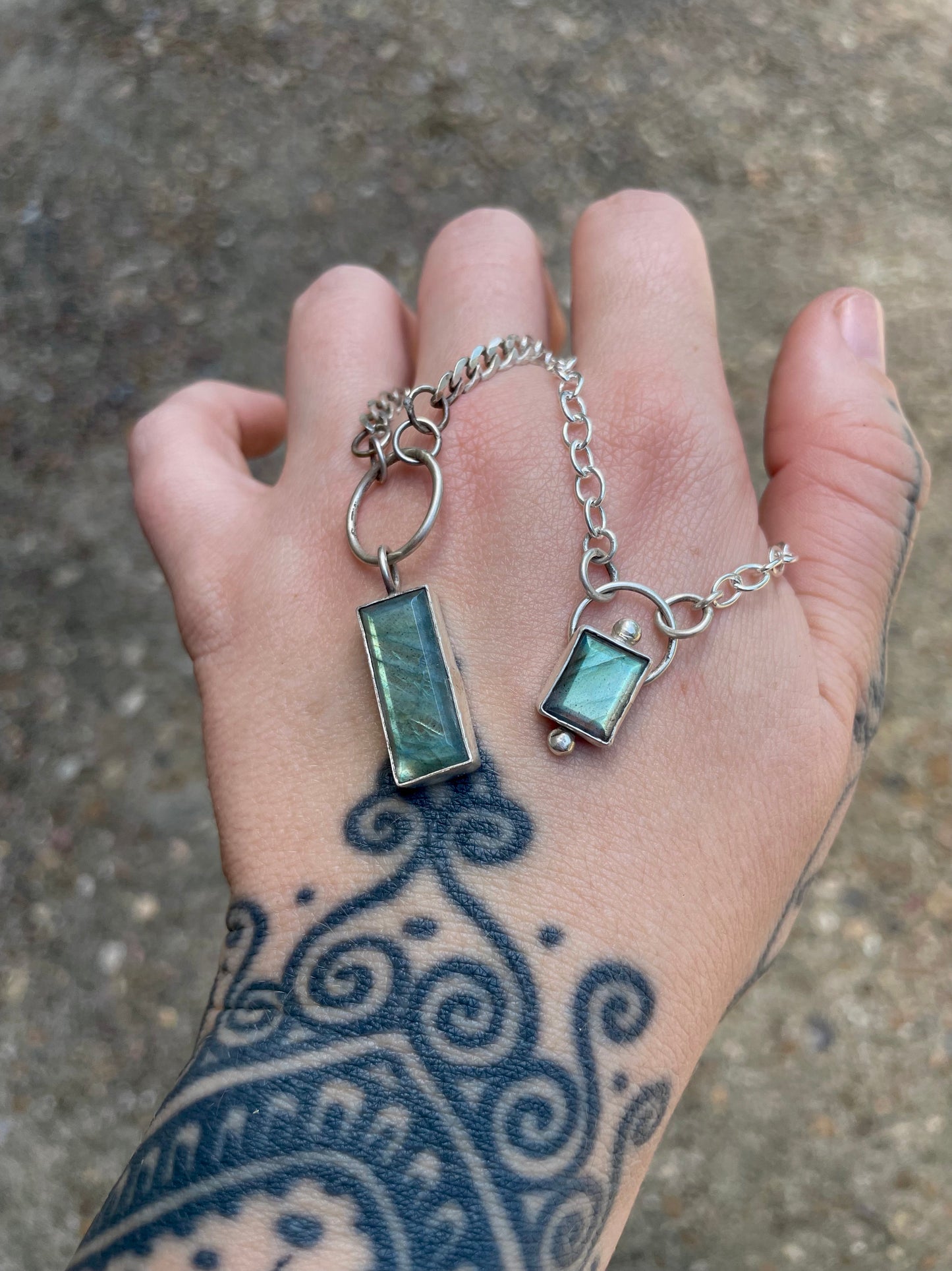 Small Labradorite necklace