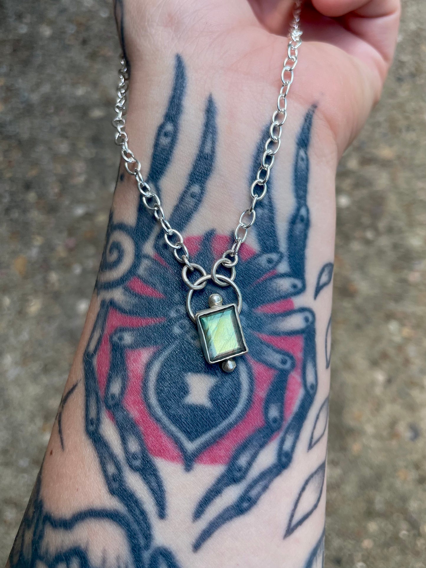 Small Labradorite necklace