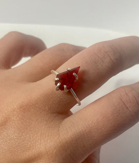 Red kite ring sz 10.5