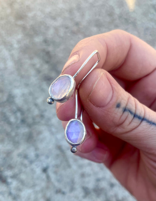 Moon drop earrings