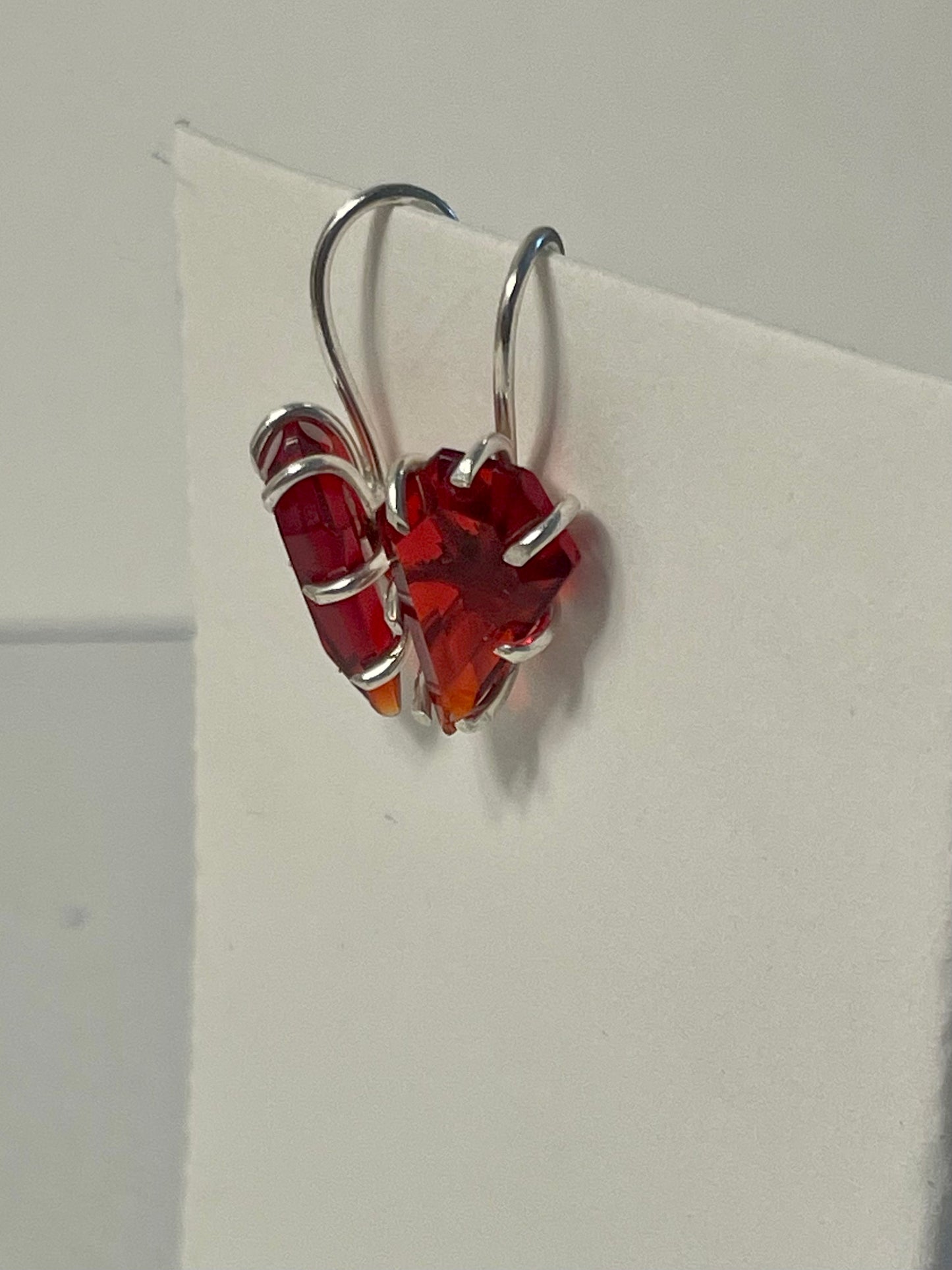 Red kite earrings