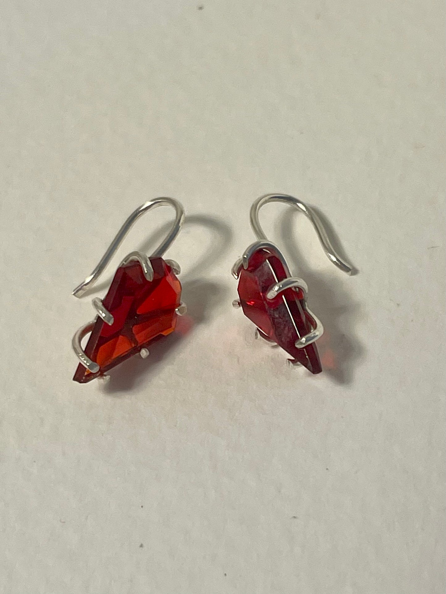 Red kite earrings